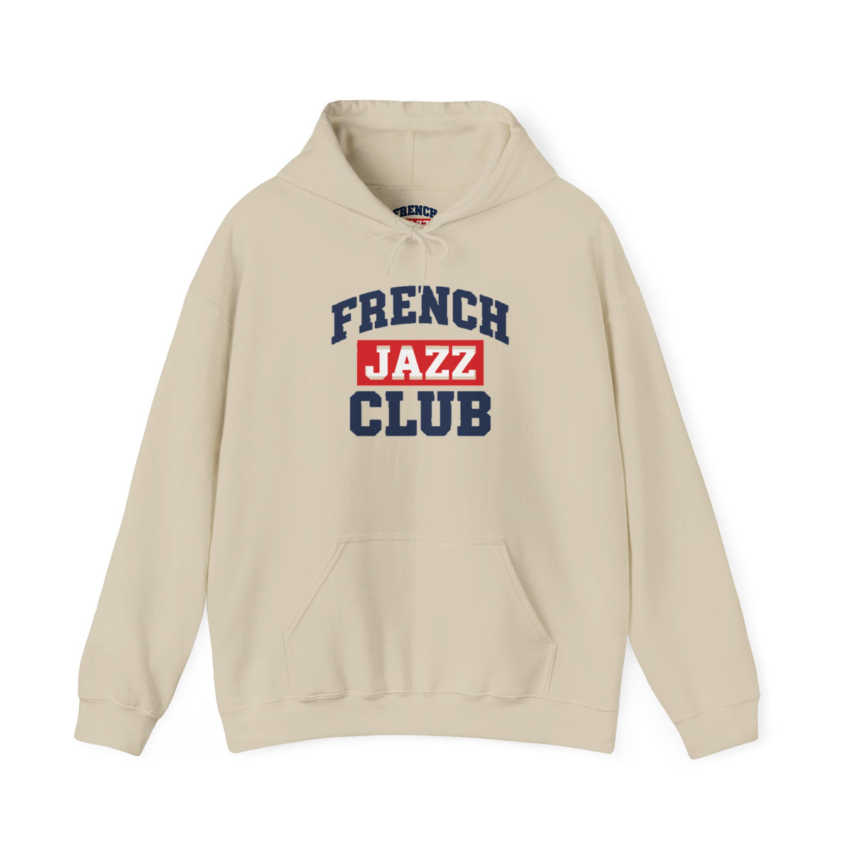 French Jazz Club Hoodie | Retro Collegiate Music Logo