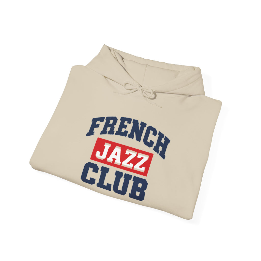 French Jazz Club Hoodie | Retro Collegiate Music Logo