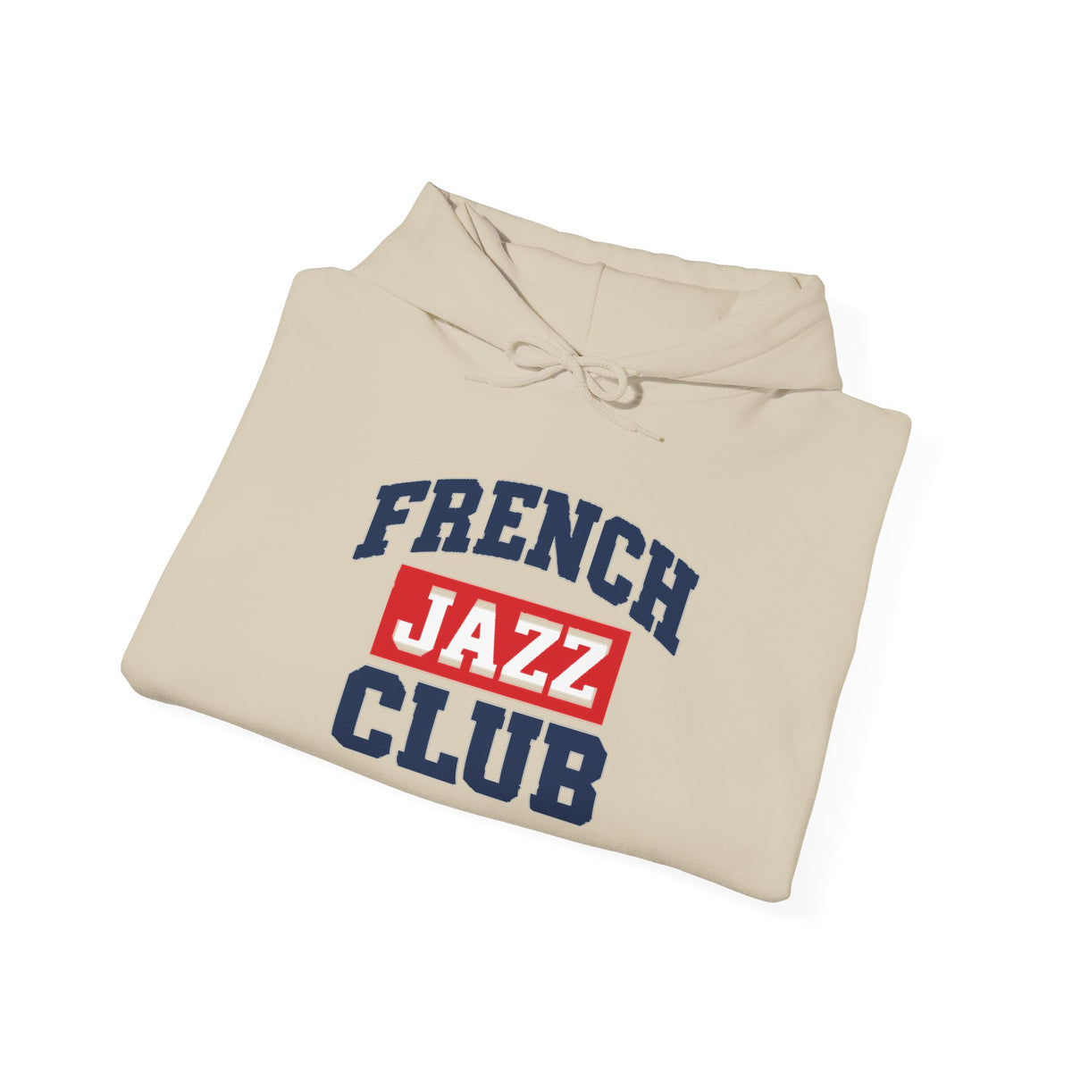French Jazz Club Hoodie | Retro Collegiate Music Logo