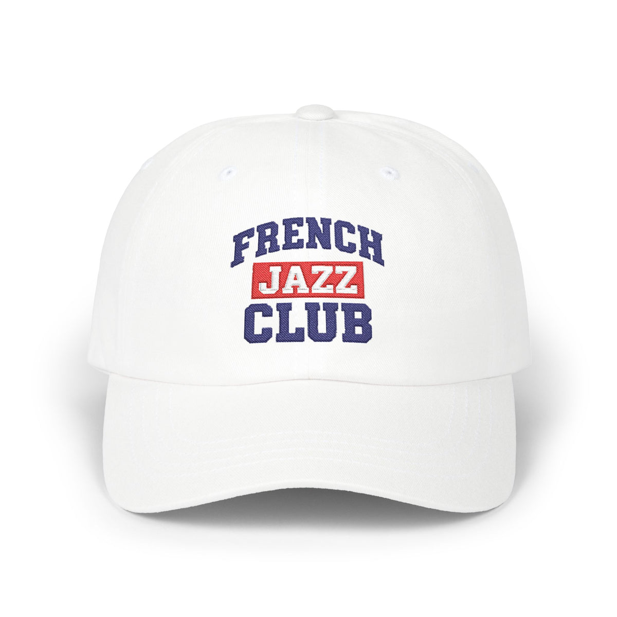 French Jazz Club Dad Cap | Embroidered Vintage Script